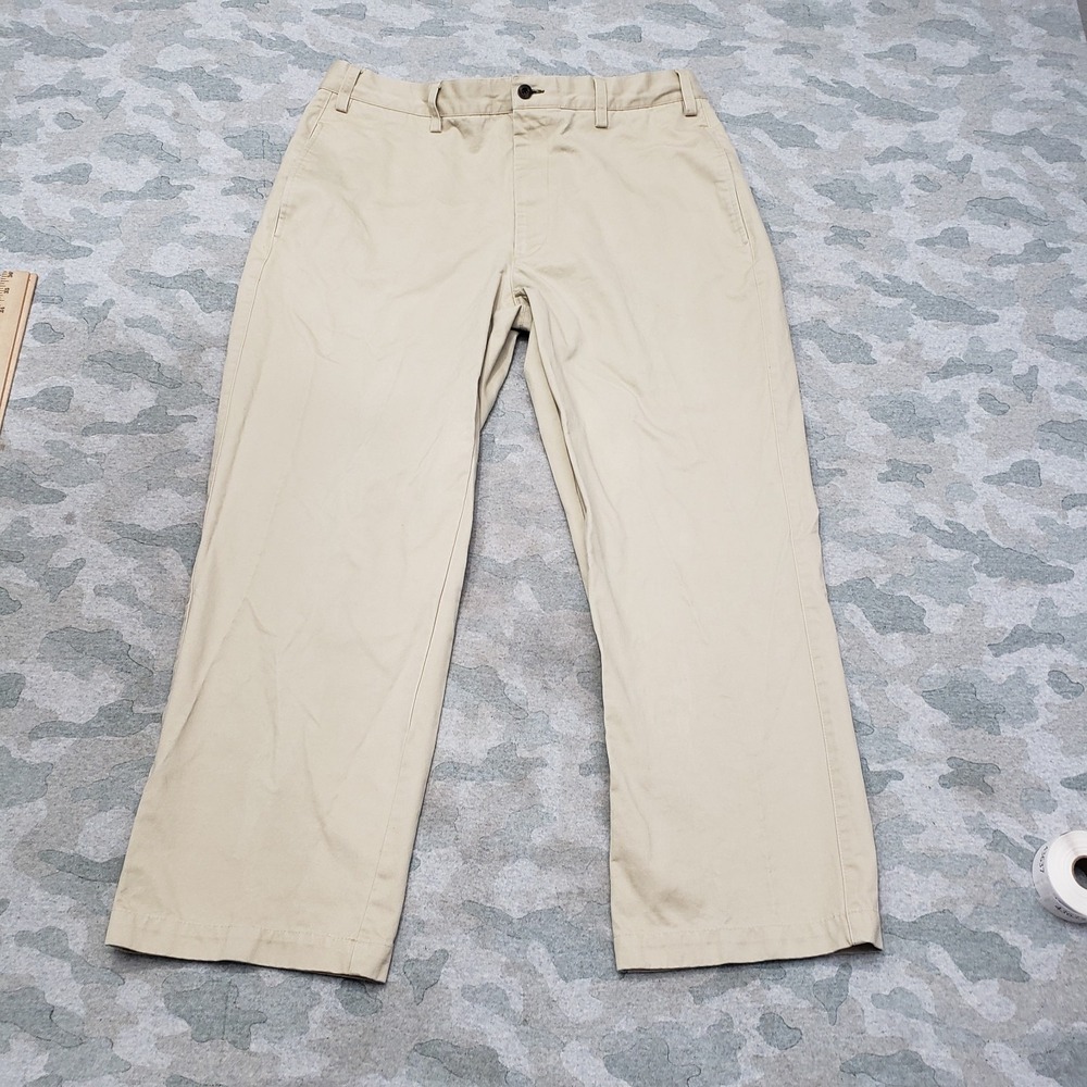 Orvis Pants Mens 36 Tan Pockets Straight Relaxed Outdoors